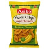 Asiko Plantain Chips Sweet Unsalted