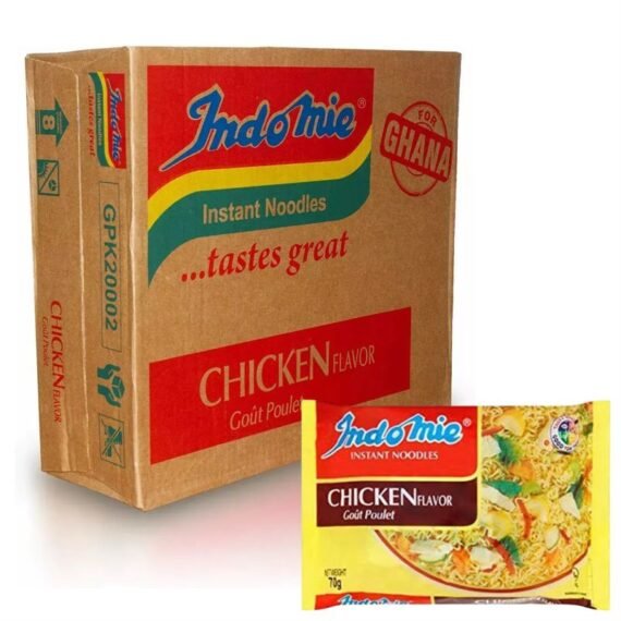 Indomie Chicken Noodles (Ghana) Brown Box
